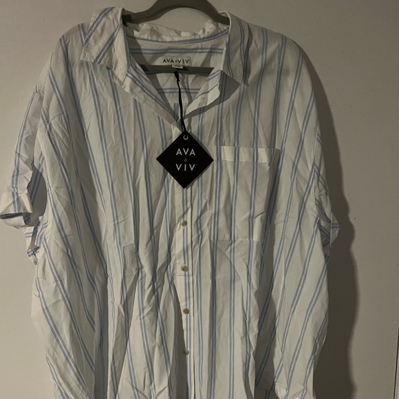 Ava & Viv blouse size 2x NWT - Picture 8 of 9